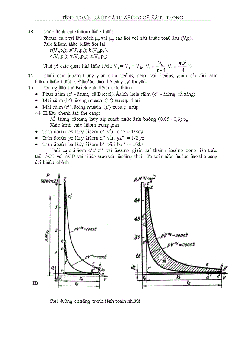 image for page Kết cấu động cơ đốt trong TÍNH TOÁN chu trình NHIỆT ĐỘNG CƠ