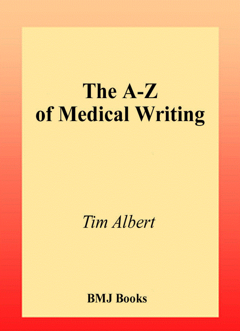 The a z of medical writing