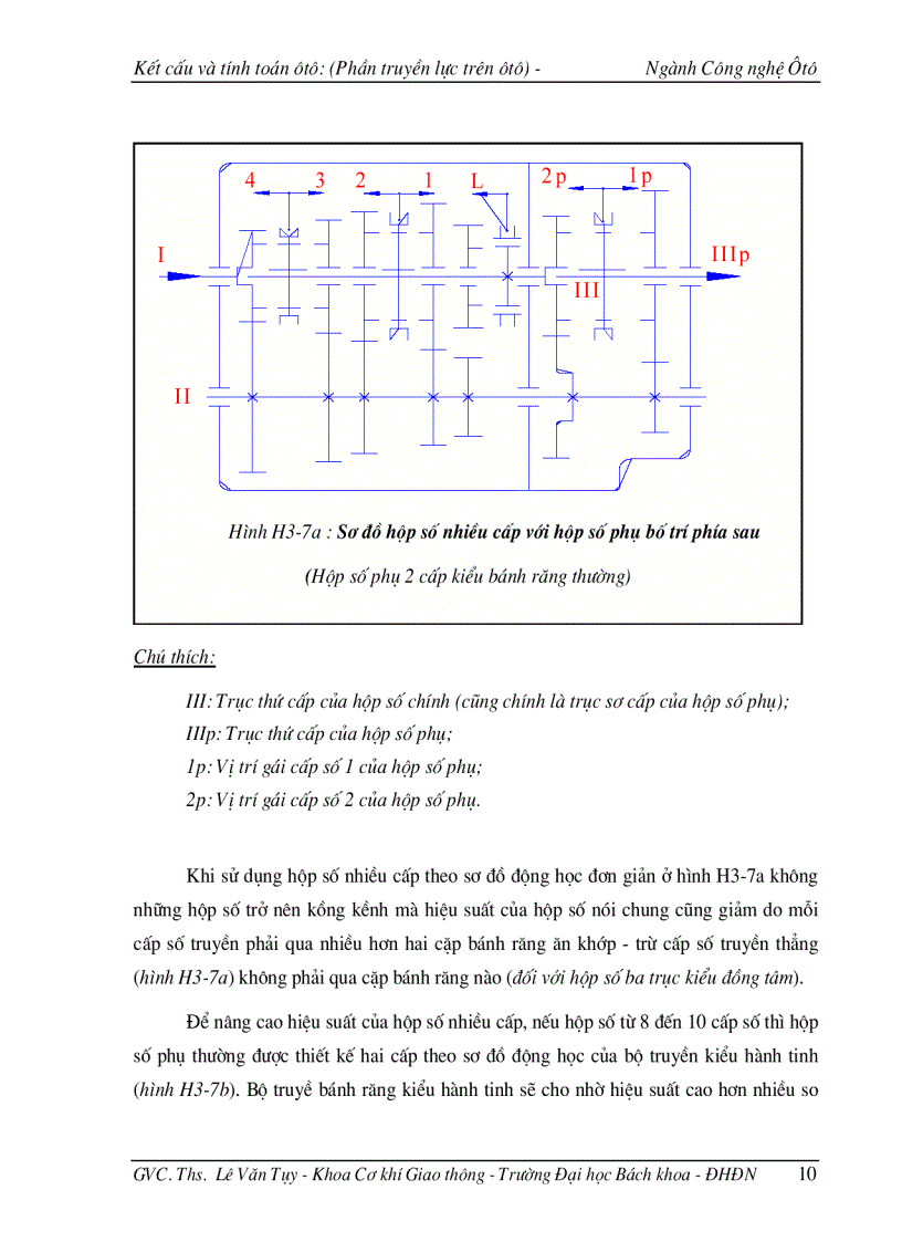 image for page Kết cấu và tính toán ôtô hộp số ôtô