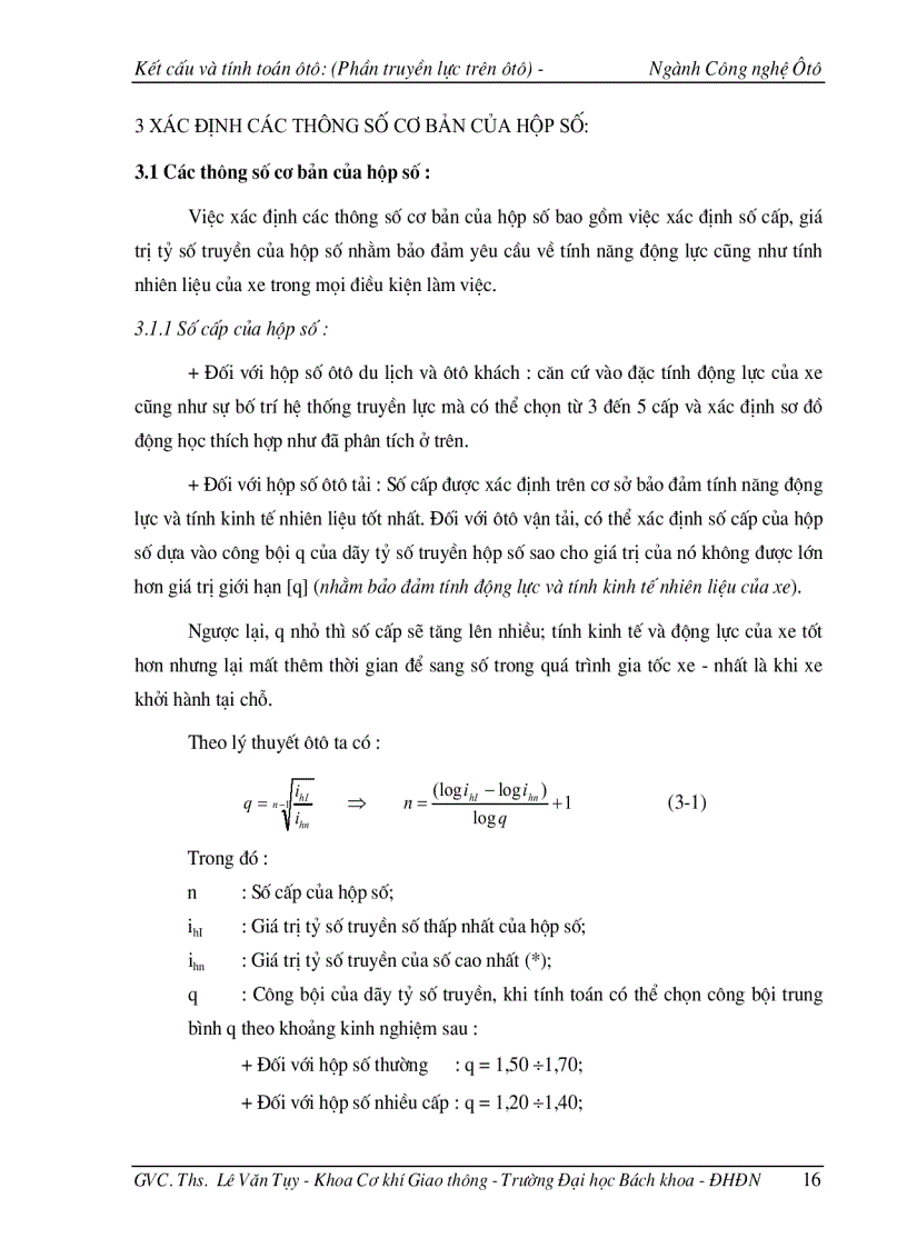 image for page Kết cấu và tính toán ôtô hộp số ôtô
