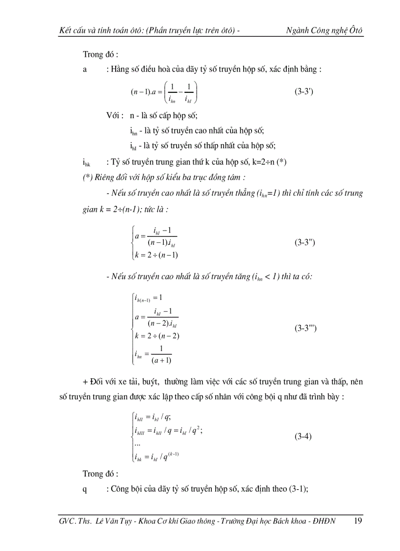 image for page Kết cấu và tính toán ôtô hộp số ôtô
