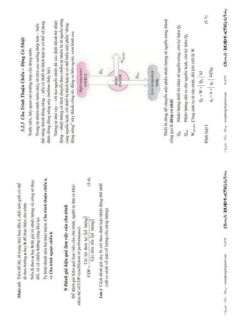 image for page Nhiệt động lực học ĐỊNH LUẬT NHIỆT ĐỘNG THỨ II và CHU TRÌNH KHÍ LÝ TƯỞNG