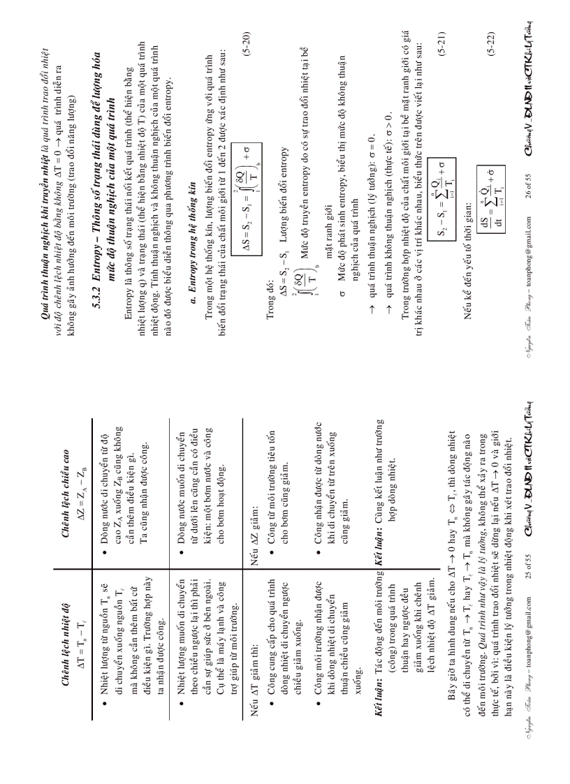 image for page Nhiệt động lực học ĐỊNH LUẬT NHIỆT ĐỘNG THỨ II và CHU TRÌNH KHÍ LÝ TƯỞNG