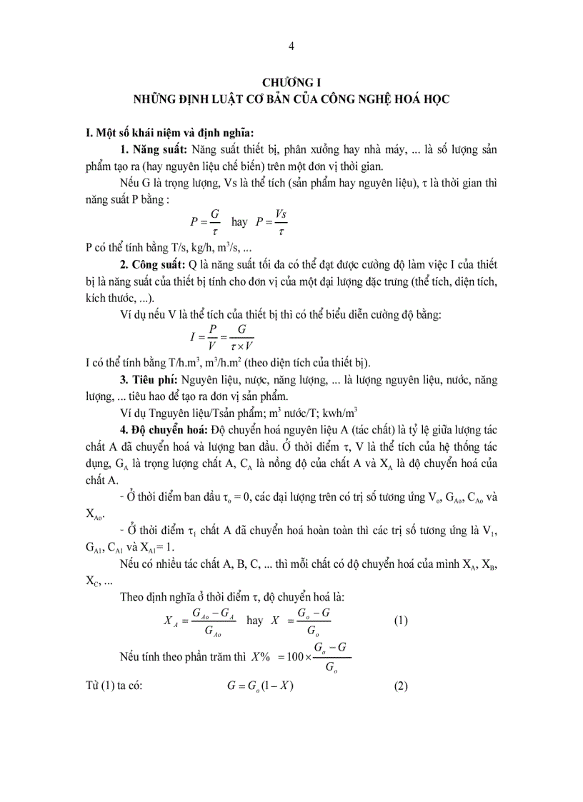 image for page Thiết bị và quá trình truyền chất NHỮNG ĐỊNH LUẬT CƠ BẢN CỦA CÔNG NGHỆ HOÁ HỌC