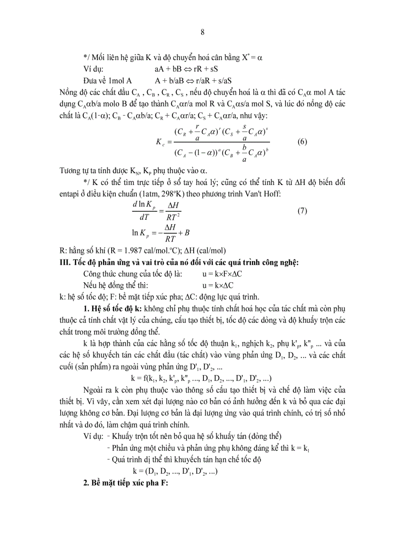 image for page Thiết bị và quá trình truyền chất NHỮNG ĐỊNH LUẬT CƠ BẢN CỦA CÔNG NGHỆ HOÁ HỌC