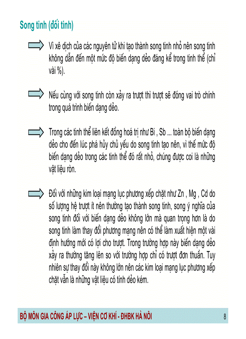 image for page Công nghệ gia công áp lực Những kiến thức cơ sở về biến dạng dẻo