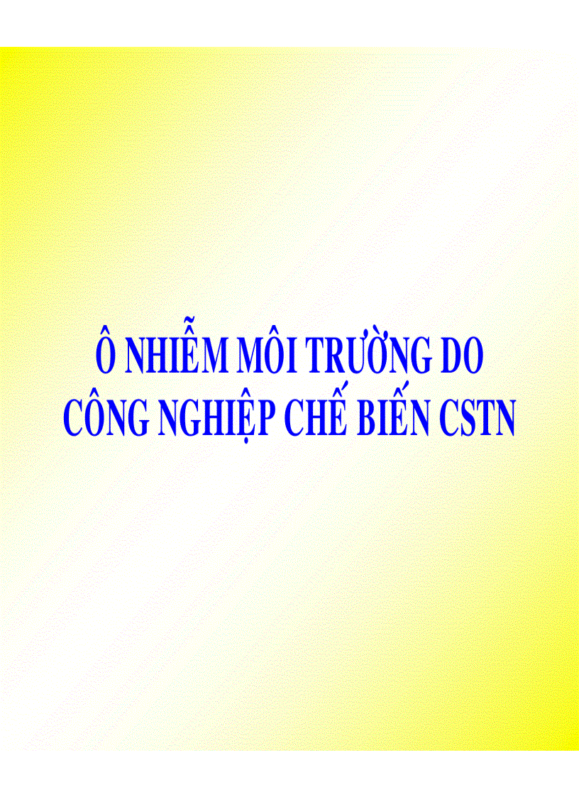 image for page Công nghệ cao su Ô NHIỄM MÔI TRƯỜNG DO CÔNG NGHIỆP CHẾ BIẾN CSTN