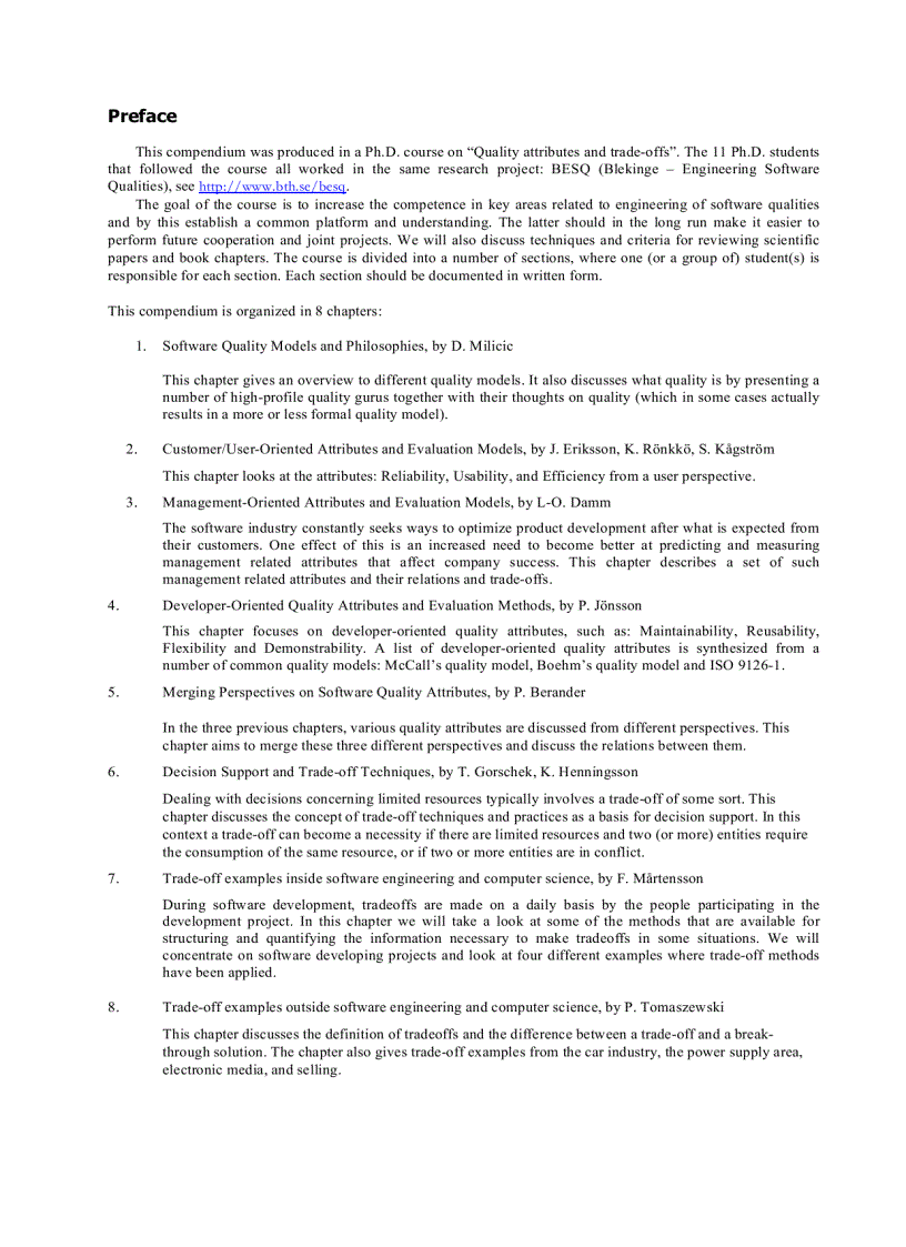 image for page Software quality attributes and trade offs