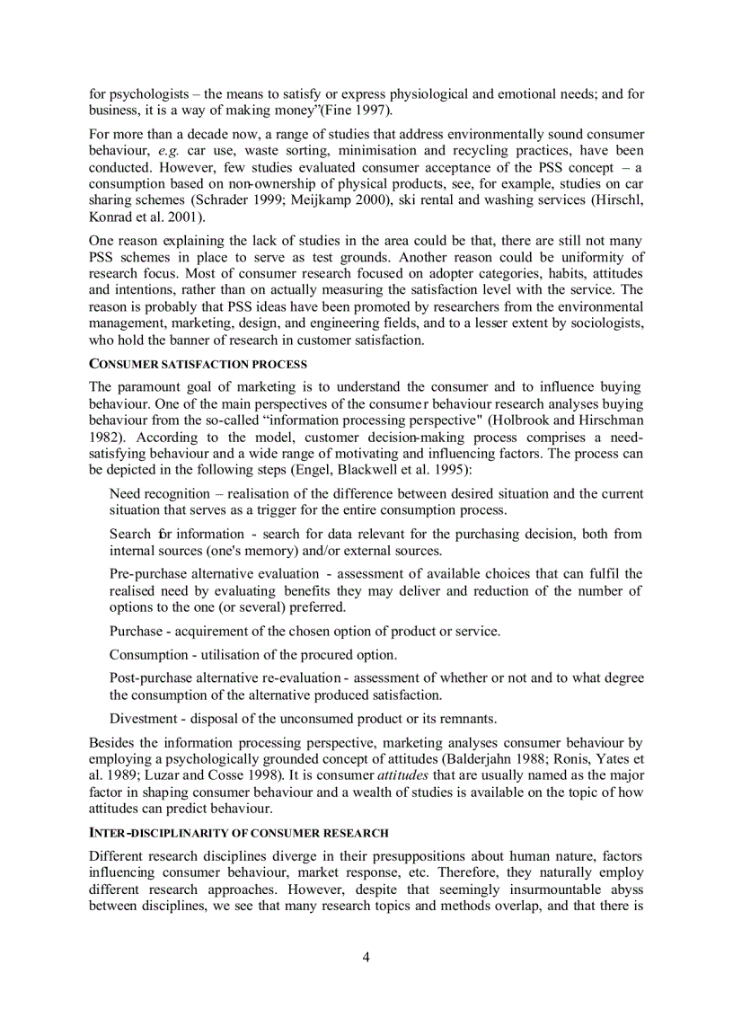 image for page Customer satisfaction review of literature and application to the product service systems