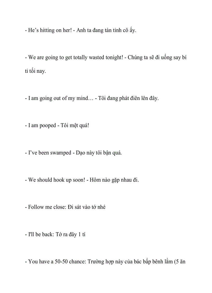 image for page Tiếng anh những câu nói thường gặp trong giao tiếp