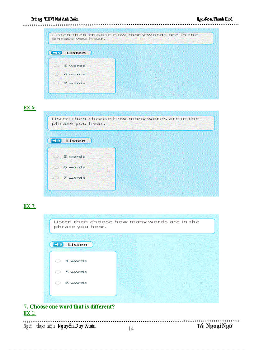 image for page Một số thủ thuật giúp học sinh lớp 10 ban cơ bản rèn luyện kỹ năng phát âm