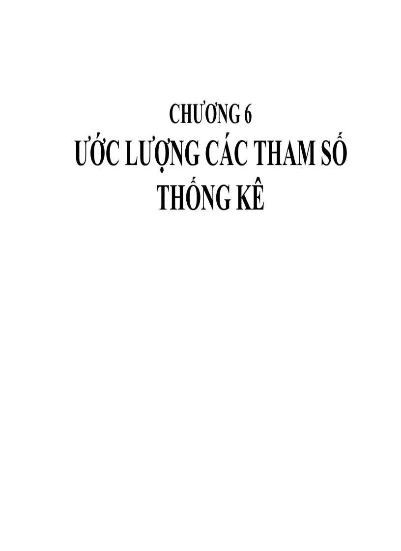 Ước lượng các tham số thống kê