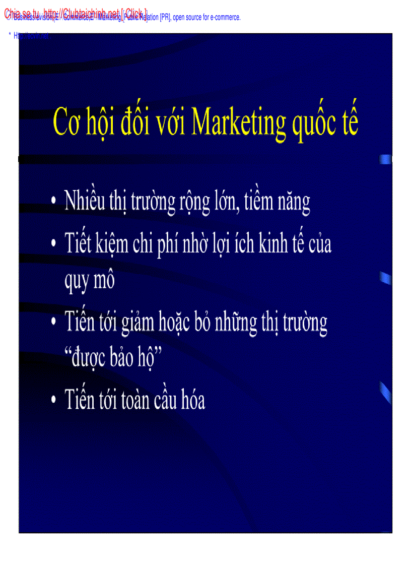 image for page Thị trường mới