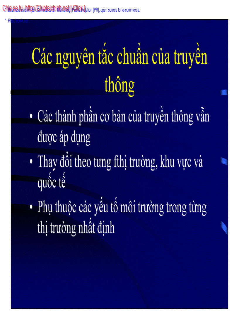 Chính sách truyền thông quốc tế