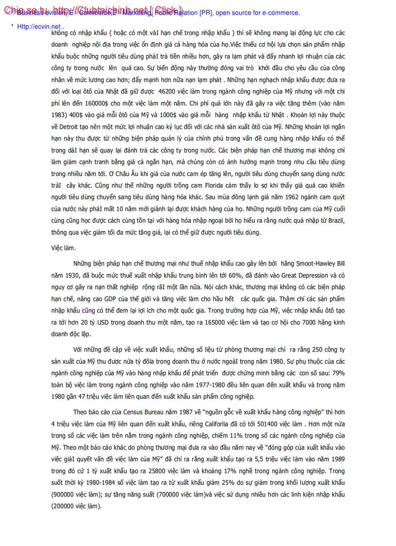 image for page Tổng quan thương mại quốc tế