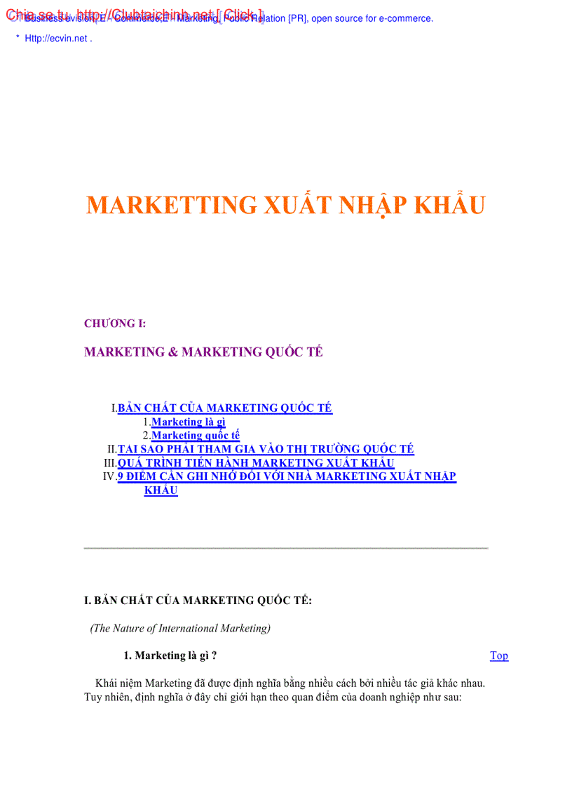 image for page Marketing xuất nhập khẩu ebook