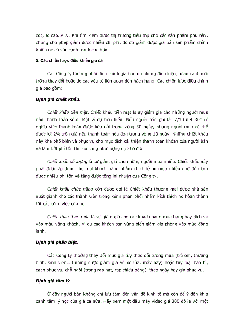 image for page Chiến lược giá 1