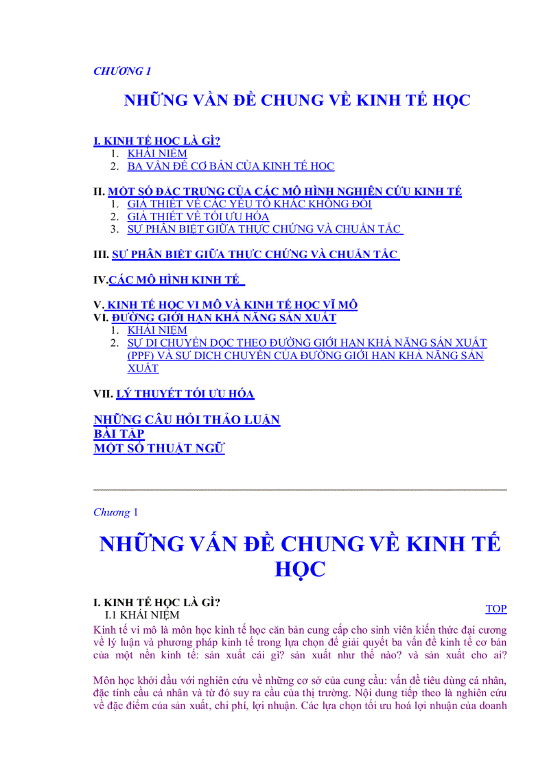image for page Những vần đề chung về kinh tế học