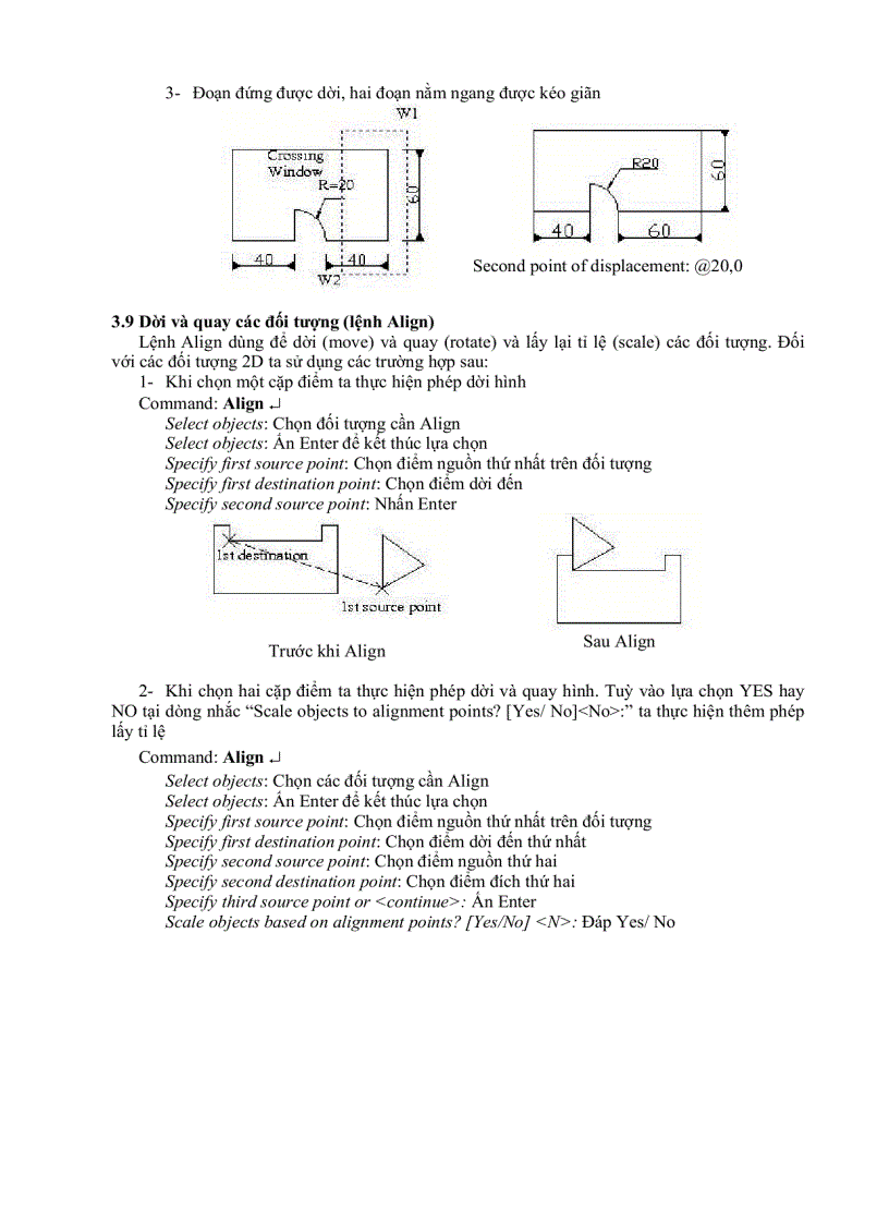 image for page Autocad Đại Học Nông nghiệp CÁC KĨ THUẬT HIỆU CHỈNH CƠ BẢN