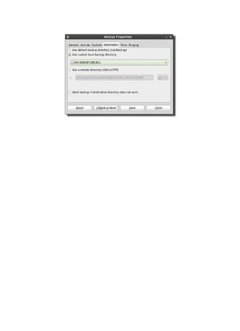 image for page Sao lưu hệ thống Linux với Simple Backup