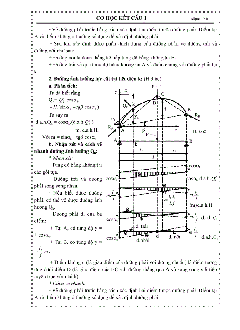 image for page Cơ học kết cấu XÁC ĐỊNH NỘI LỰC TRONG HỆ PHẲNG TĨNH ĐỊNH CHỊU TẢI TRỌNG DI ĐỘNG