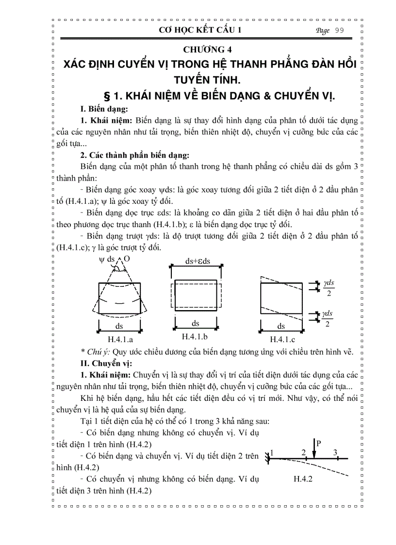 image for page Cơ học kết cấu XÁC ĐỊNH CHUYỂN VỊ TRONG HỆ THANH PHẲNG ĐÀN HỒI TUYẾ N TÍNH