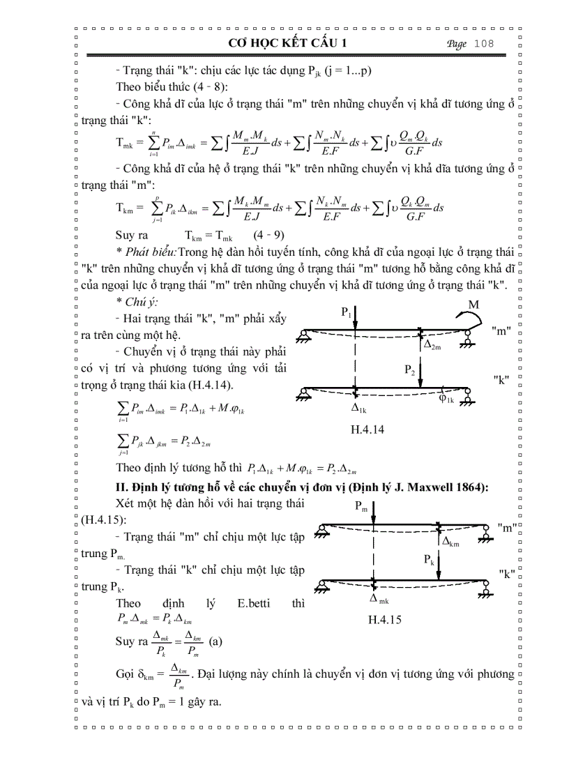 image for page Cơ học kết cấu XÁC ĐỊNH CHUYỂN VỊ TRONG HỆ THANH PHẲNG ĐÀN HỒI TUYẾ N TÍNH
