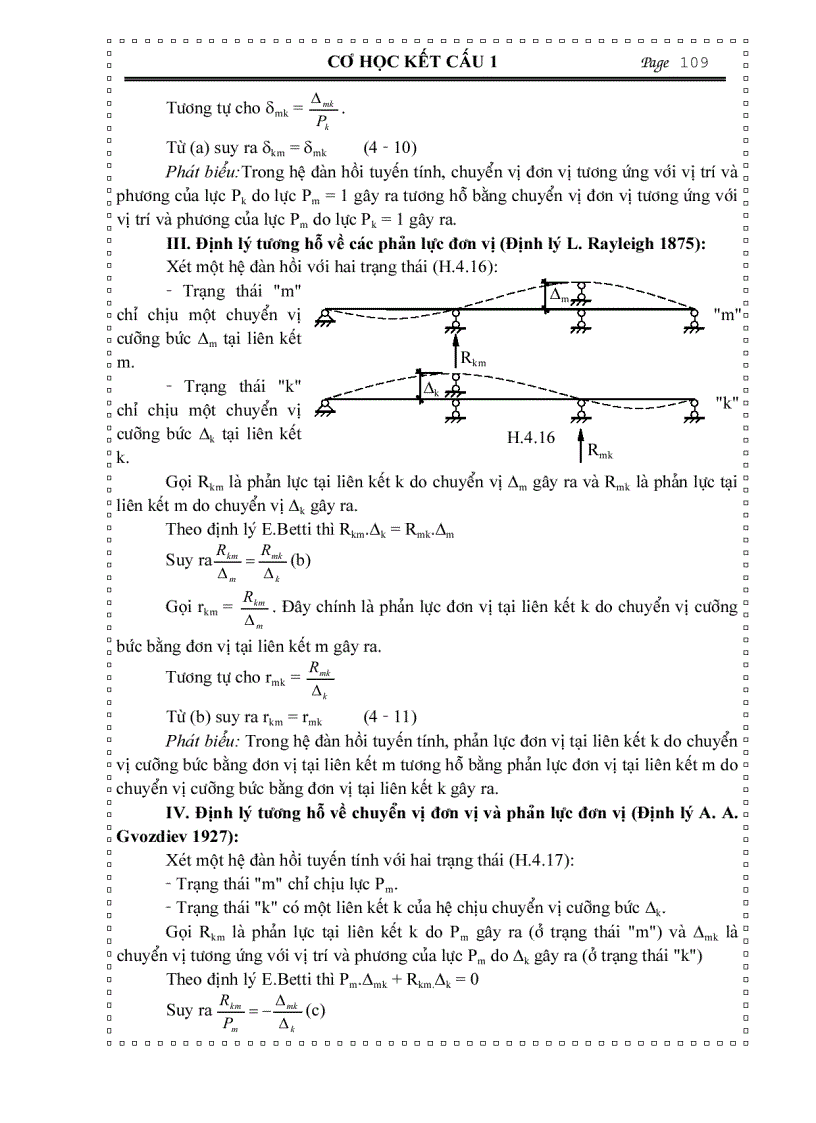 image for page Cơ học kết cấu XÁC ĐỊNH CHUYỂN VỊ TRONG HỆ THANH PHẲNG ĐÀN HỒI TUYẾ N TÍNH