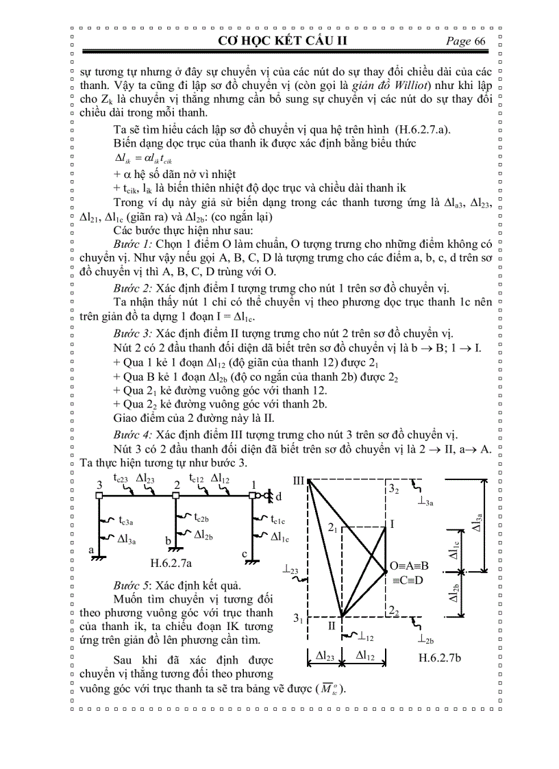 image for page Cơ học kết cấu PHƯƠNG PHÁP CHUYỂN VỊ