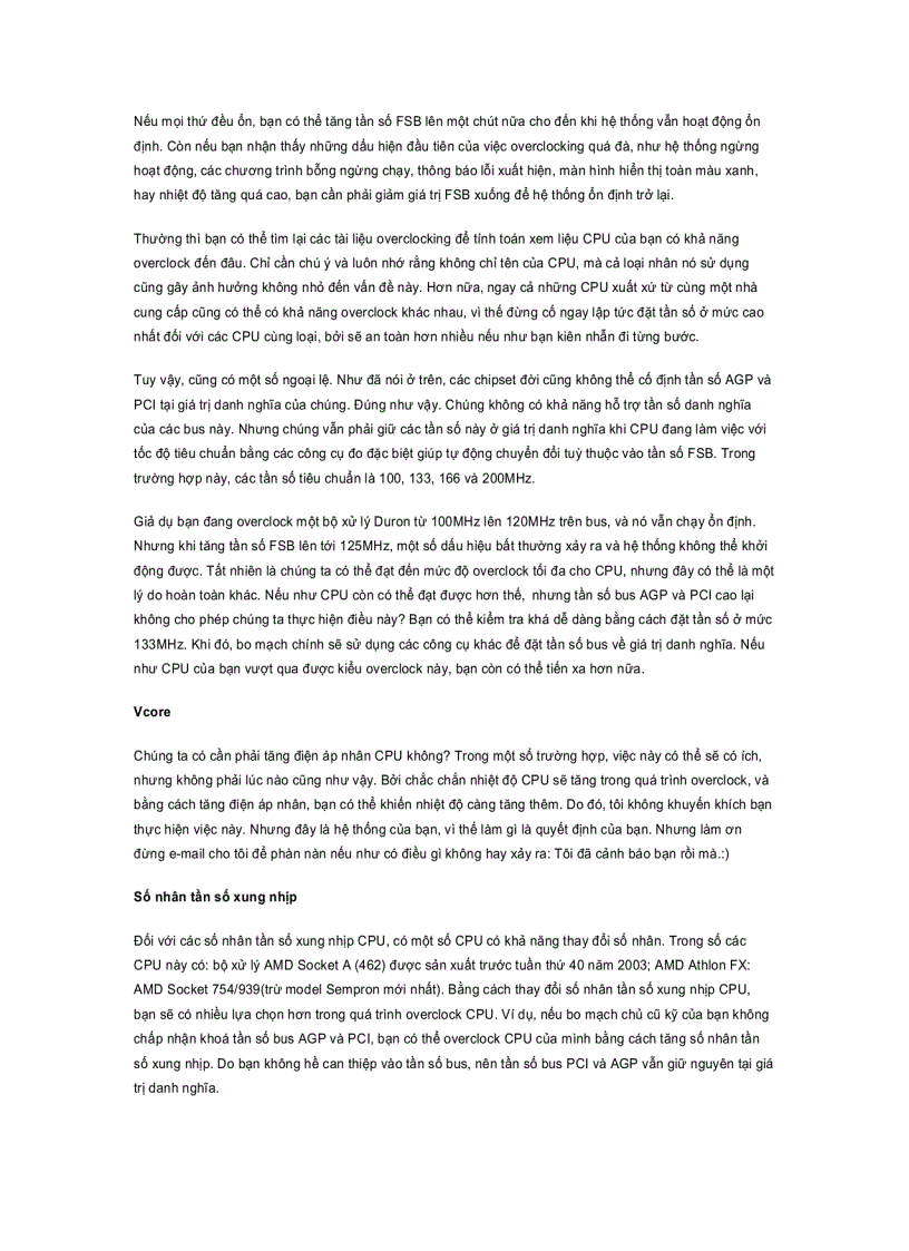 image for page Overclock CPU Phần 2