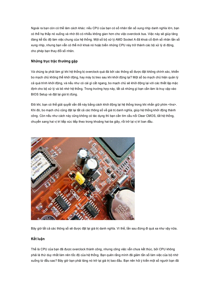 image for page Overclock CPU Phần 2