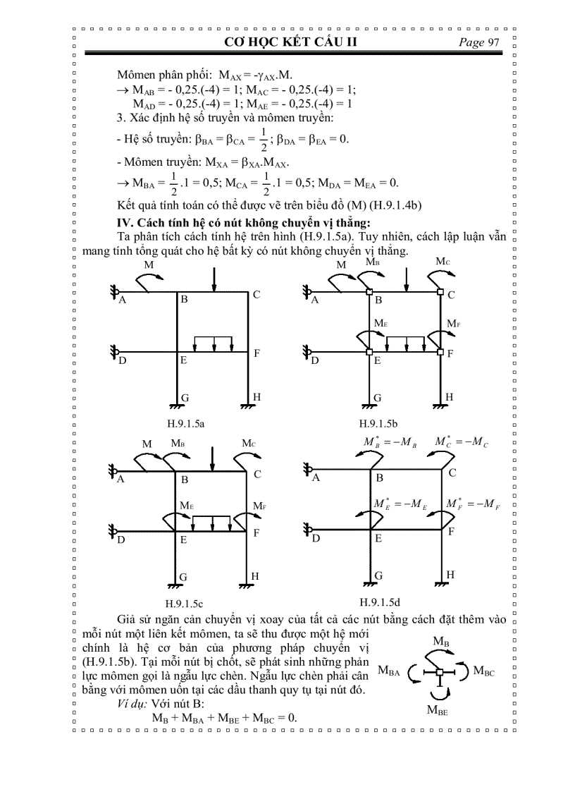 image for page Cơ học kết cấu TÍNH HỆ SIÊU TĨNH BẰNG PHƯƠNG PHÁP ĐÚNG DẦN