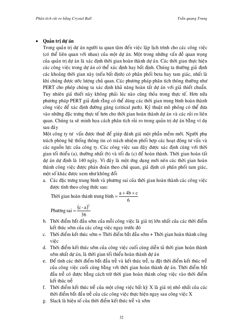 image for page Áp dụng phân tích rủi ro bằng crystal ball