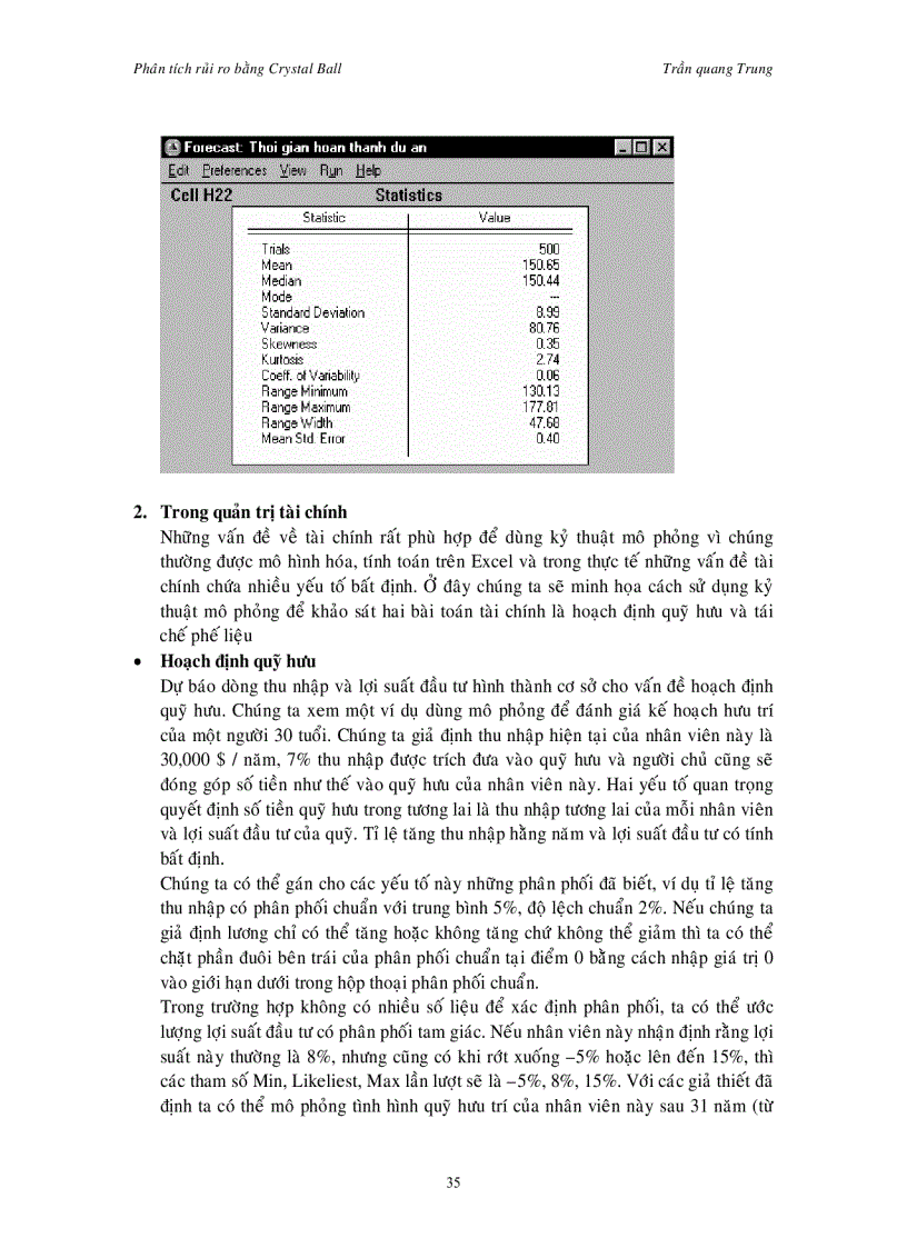 image for page Áp dụng phân tích rủi ro bằng crystal ball