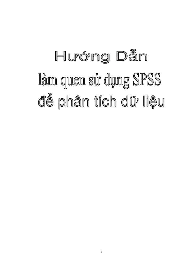 image for page Hướng dẫn làm quen sử dụng spss để phân tích dữ liệu