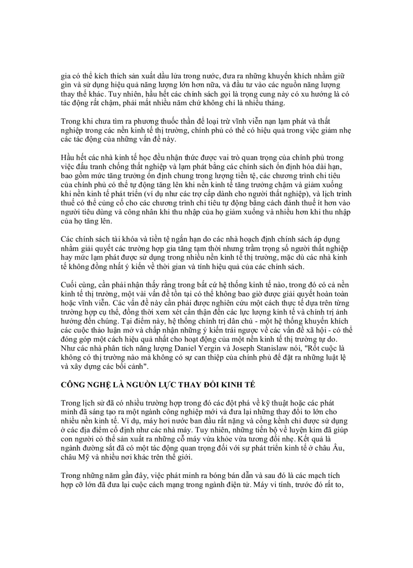 image for page Chính phủ trong nền kinh tế thị trường