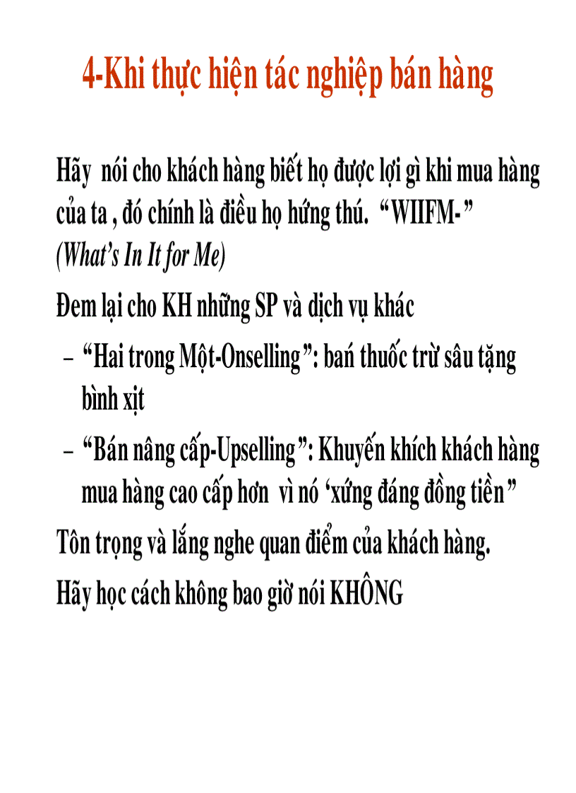 image for page Bí quyết chăm sóc bán hàng