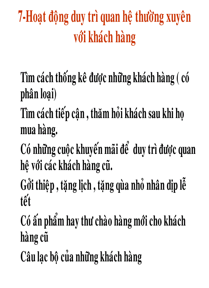 image for page Bí quyết chăm sóc bán hàng