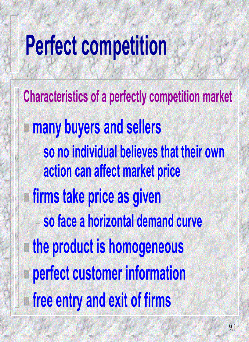image for page Perfect competition and monopoly The limiting cases of market structure