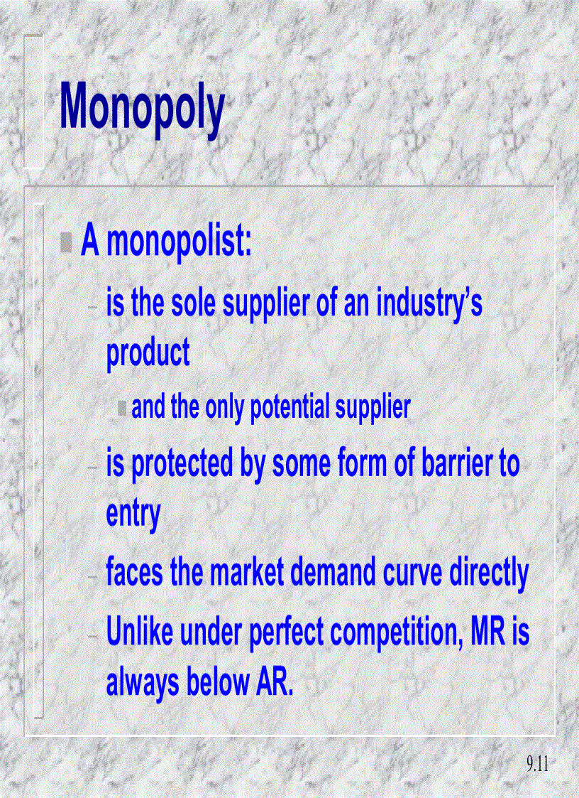 image for page Perfect competition and monopoly The limiting cases of market structure