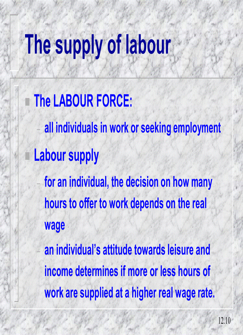 image for page The analysis of factor markets labour