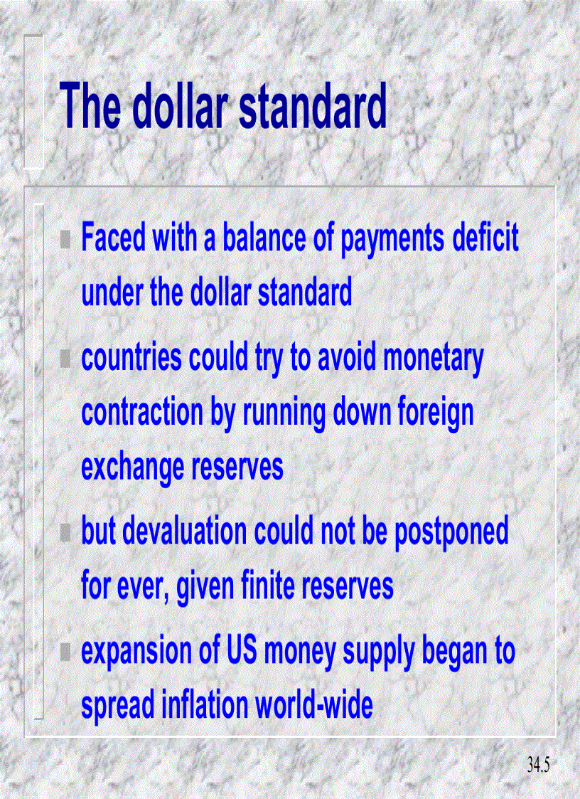 image for page The international monetary system