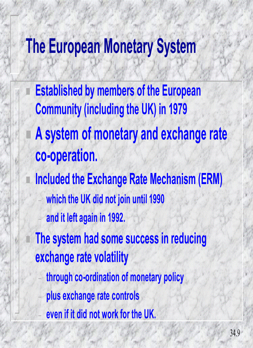 image for page The international monetary system