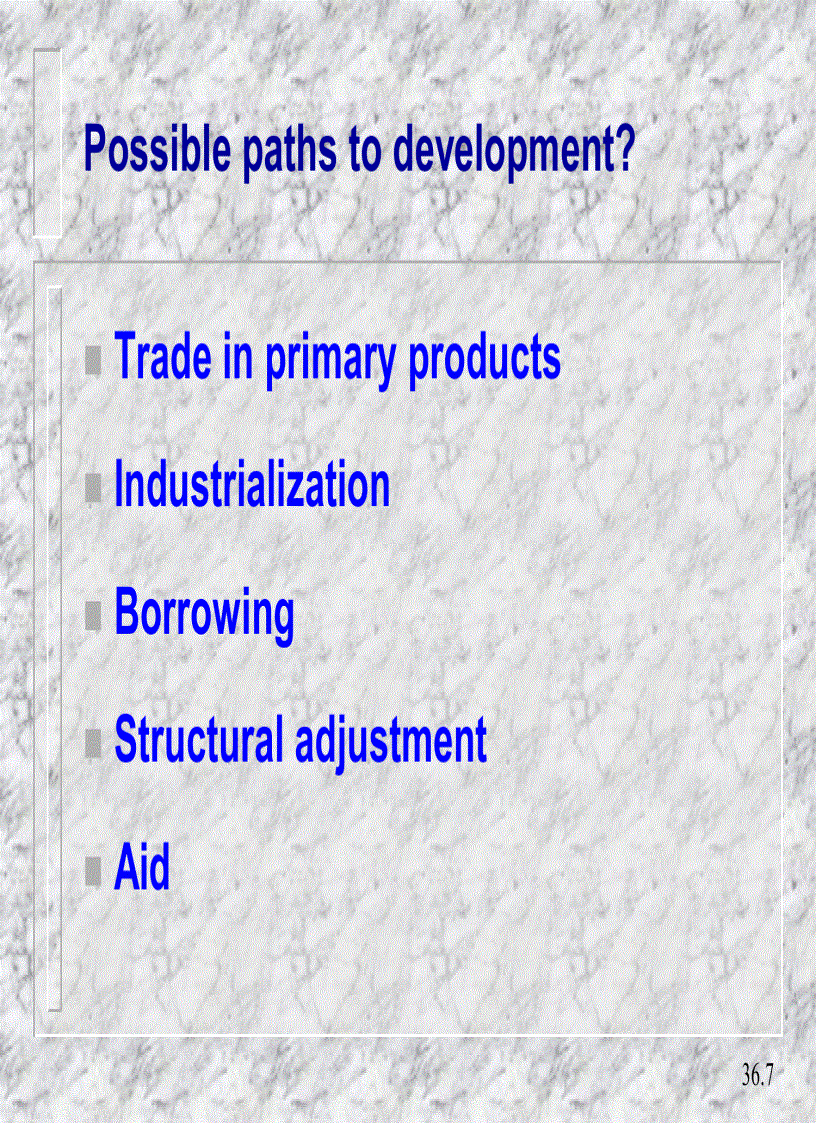 image for page Problems of developing countries