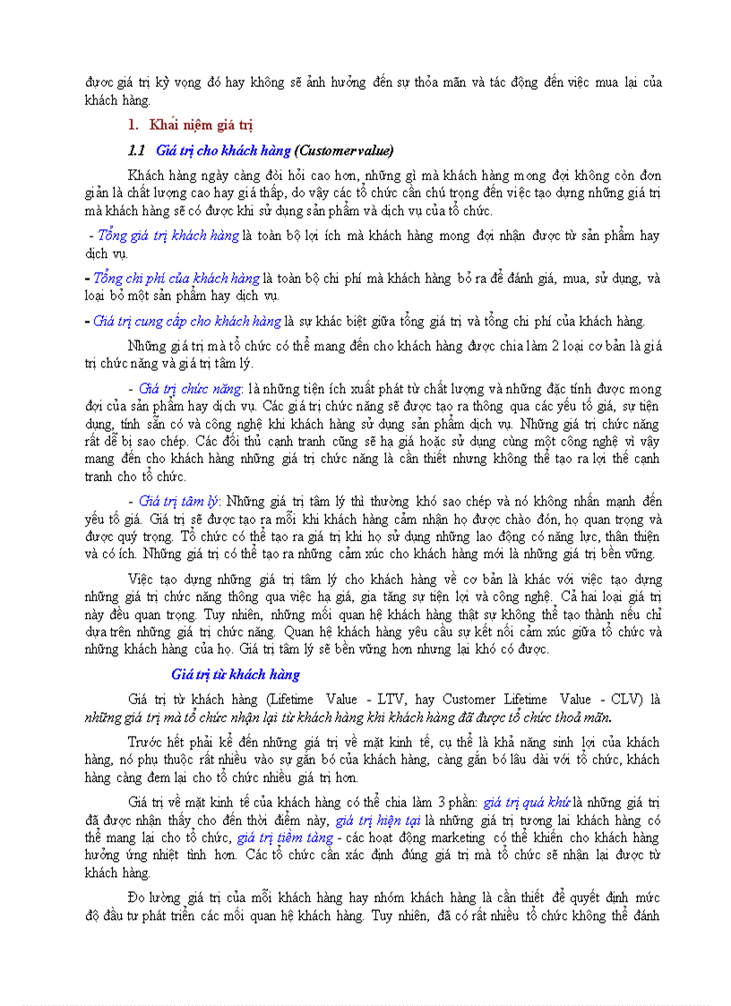 image for page Và lòng trung thành của khách hàng