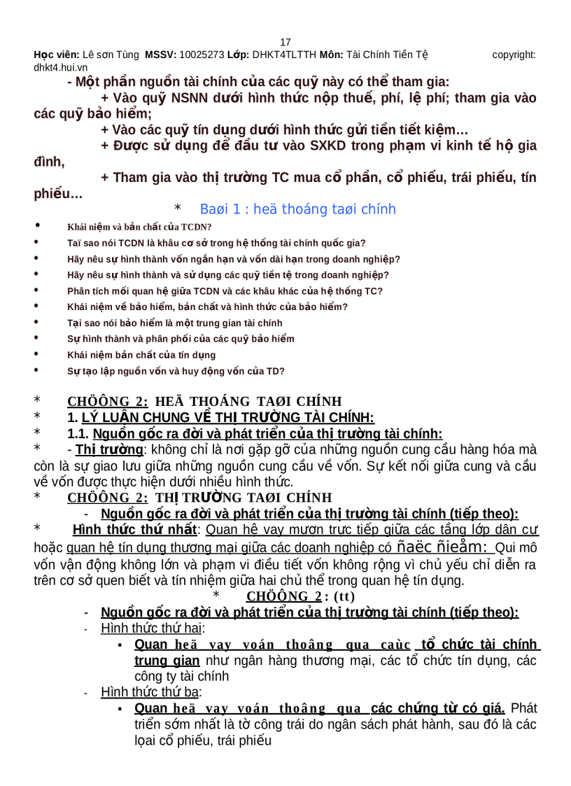 image for page Môn học tài chính tiền tệ phần