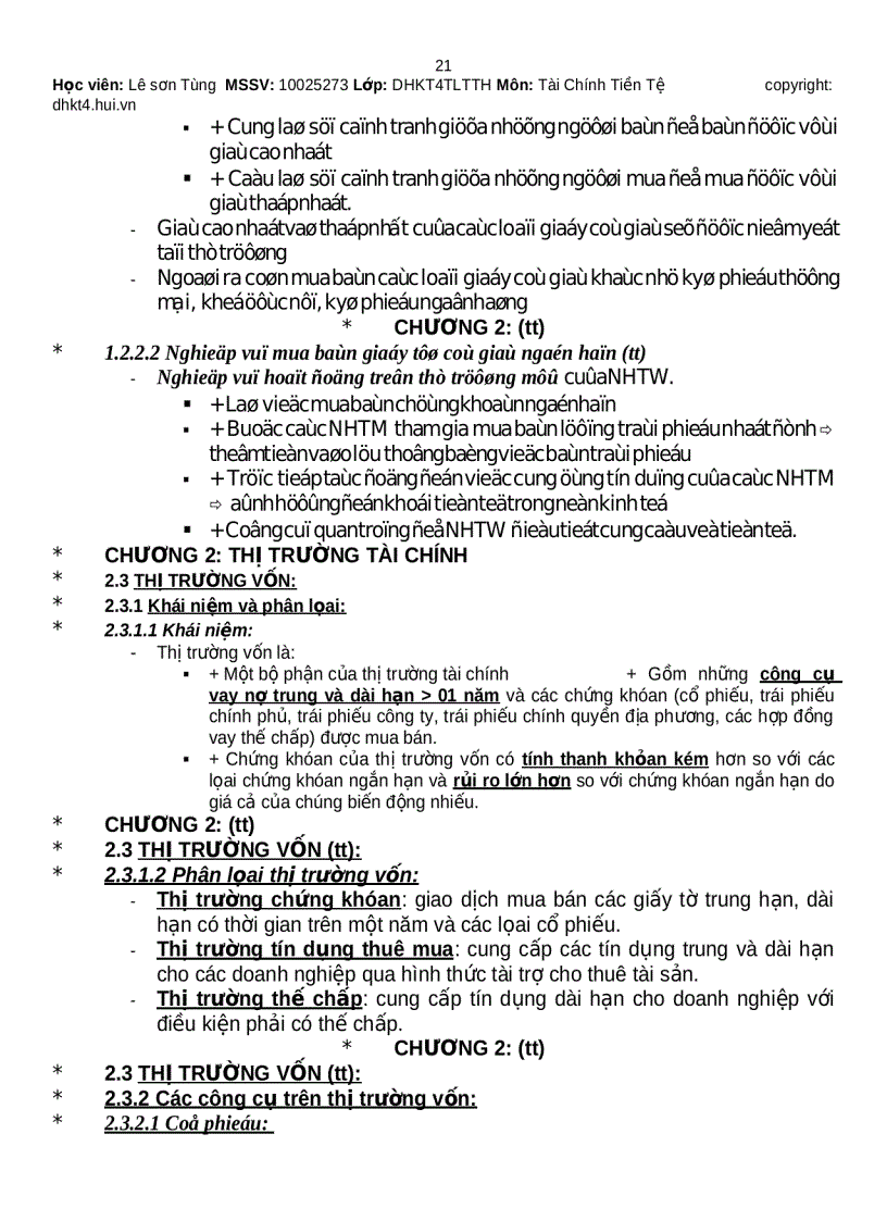 image for page Môn học tài chính tiền tệ phần