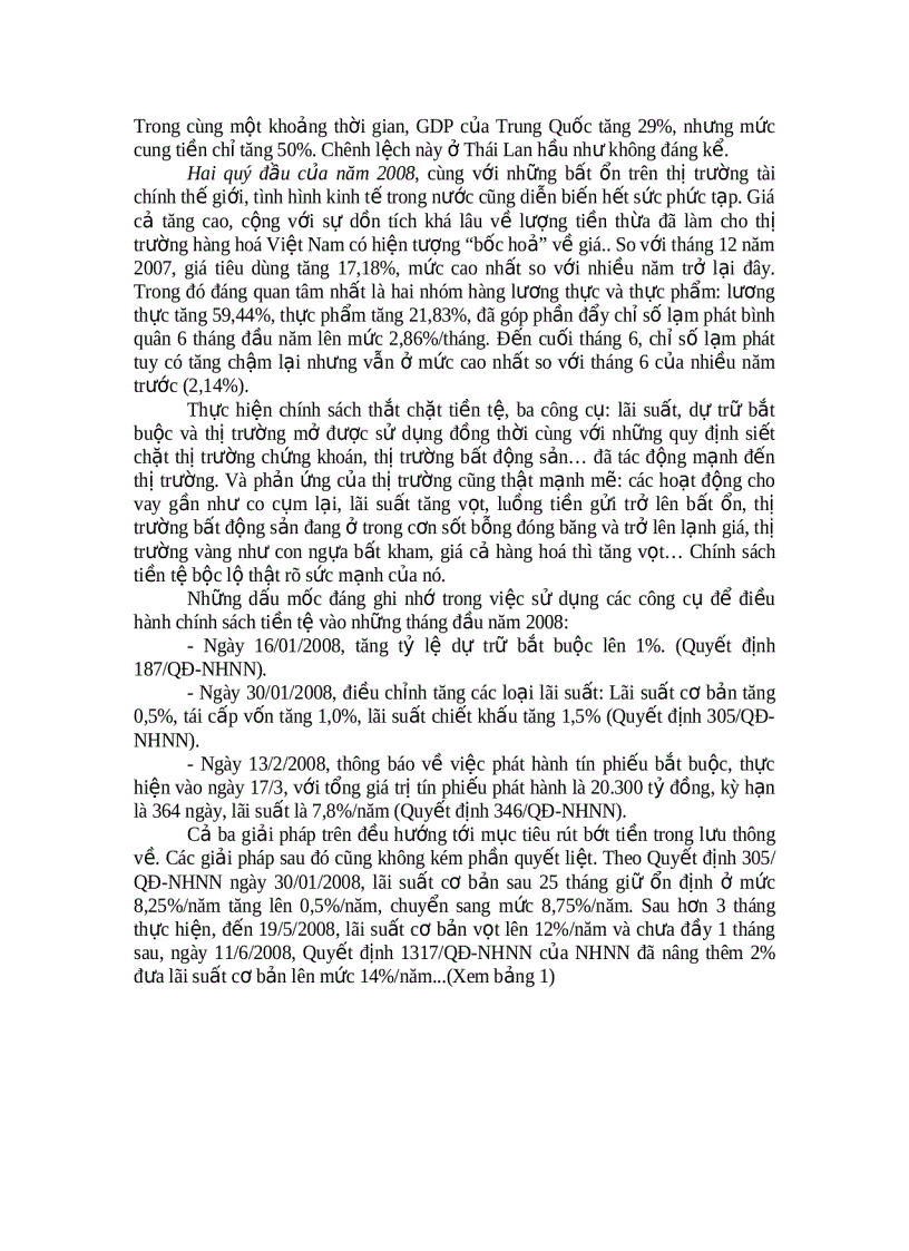image for page Chính sách tiền tệ trong vai trò điều tiết hoạt động của các ngân hàng thương mại 1