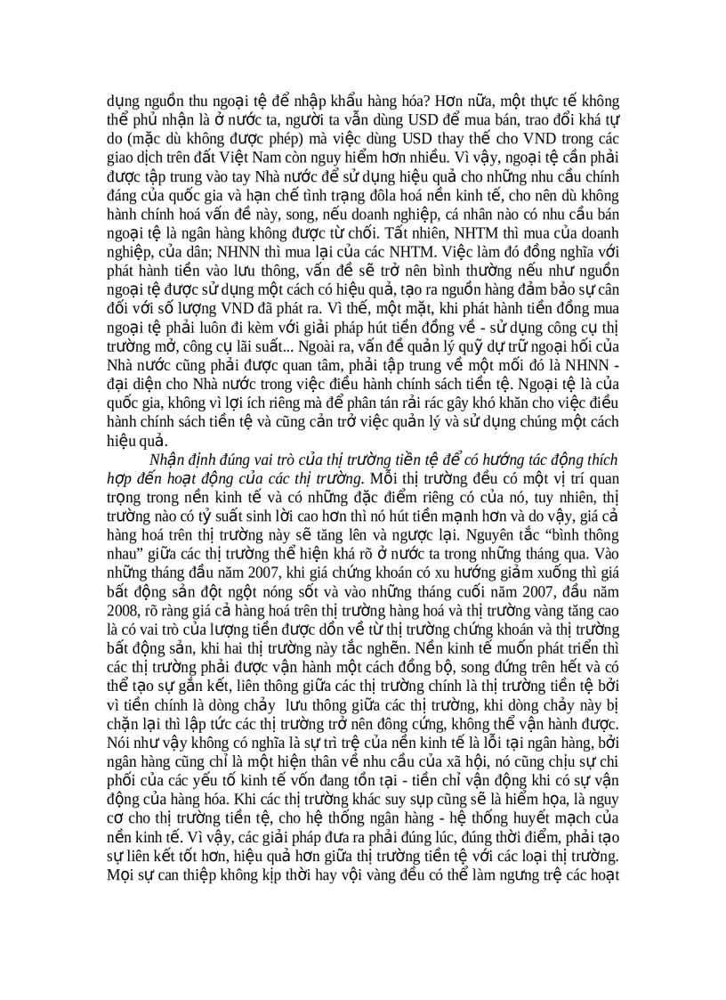 image for page Chính sách tiền tệ trong vai trò điều tiết hoạt động của các ngân hàng thương mại 1