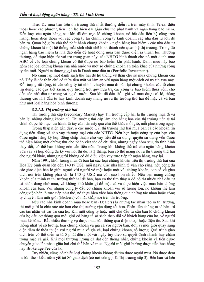 image for page Hoạt động của thị trường tài chính chứng khoán